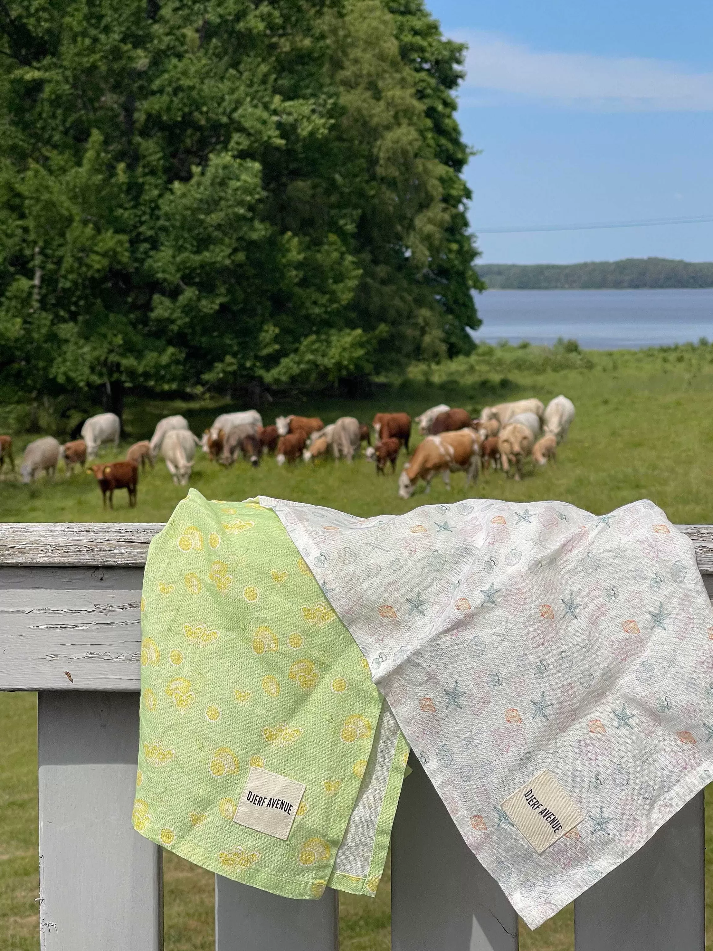 Towels*Djerf Avenue Small Linen Towel Set Summer Cottage